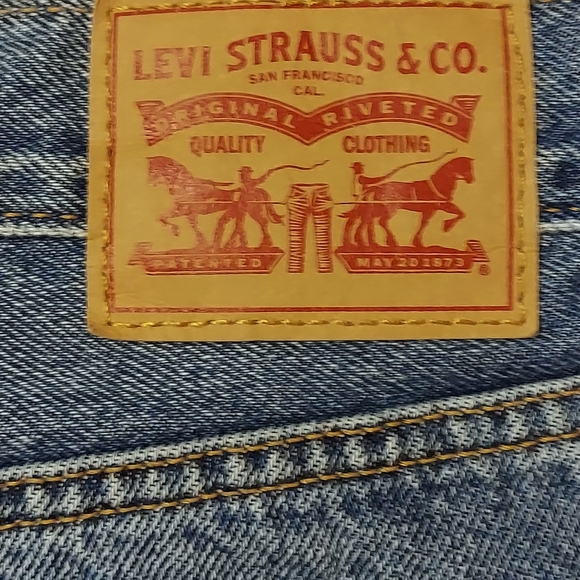 Levi's Denim 1970s Mini Skirt Sz 30 Medium Wash Jean Skirt EUC - Picture 9 of 14